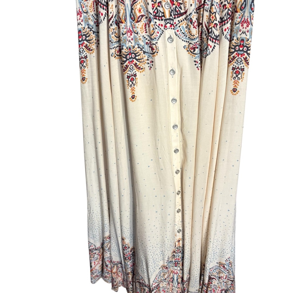 Free People Be My Baby Maxi Sundress Dress paisley print M NEW - Picture 10 of 10